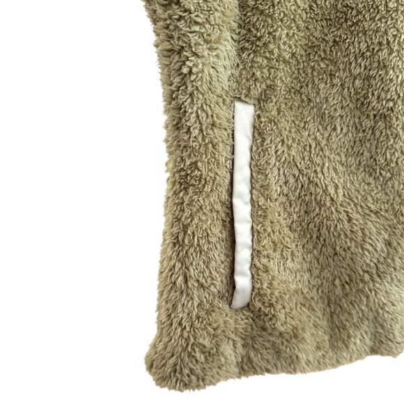Patagonia Women's Fuzzy El Cap Khaki with Bleached Stone Zip-Up Vest Size Large - Picture 5 of 10
